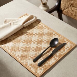 AYASKA - Natural Palmyra Weave Mats - 6