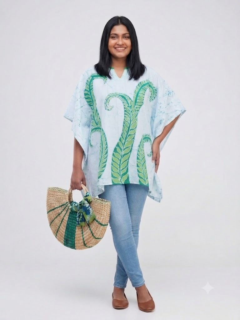 AYASKA Emerald Fern Poncho