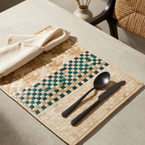 AYASKA - Natural Palmyra Weave Mats - 6