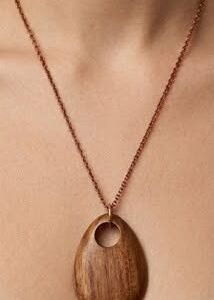 AYASKA Teak Jewelry - The Terra Drop Pendant Necklace